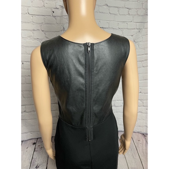 Bailey 44 Eco Leather Not in the Dark Black Dress Size 6 - Picture 10 of 12